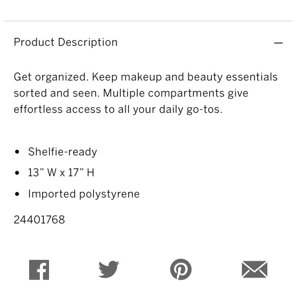 NEW💕VS PINK BEAUTY MAKE-UP TRAY /ORGANIZER PINK - Picture 5 of 6